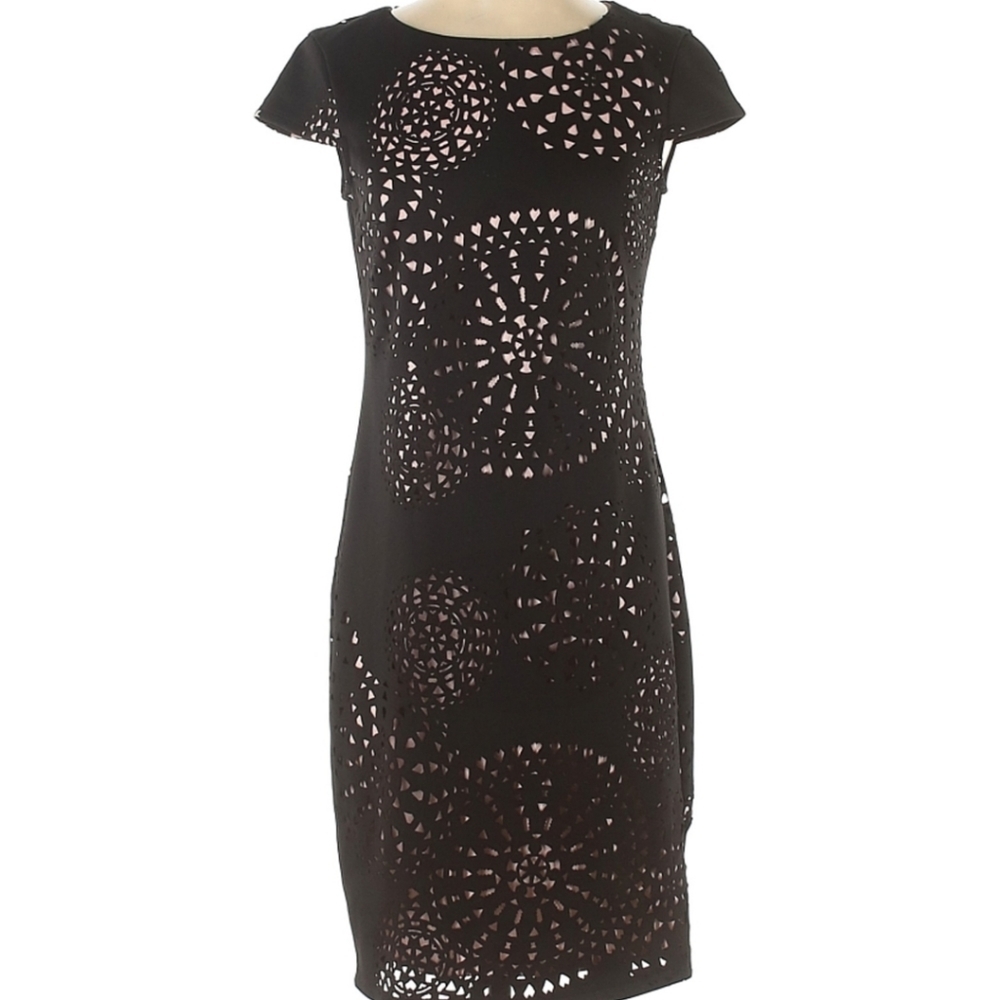 DRESS BARN BLACK COCKTAIL DRESS, SIZE 4